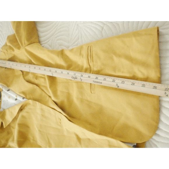 FIGL | Mustard Decorative Button Blazer XL - Picture 7 of 10